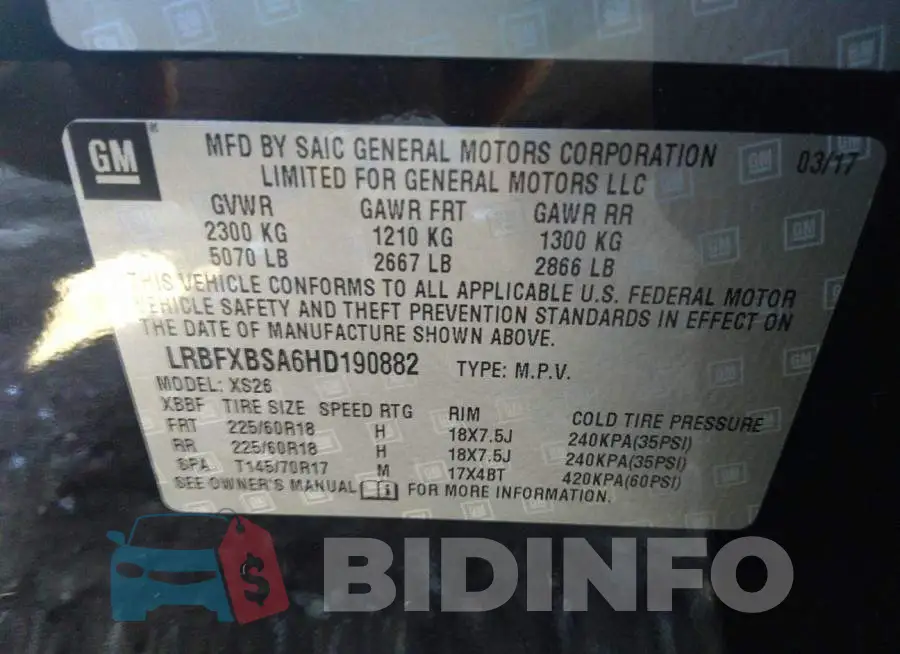 LRBFXBSA6HD190882 Photo# 9
