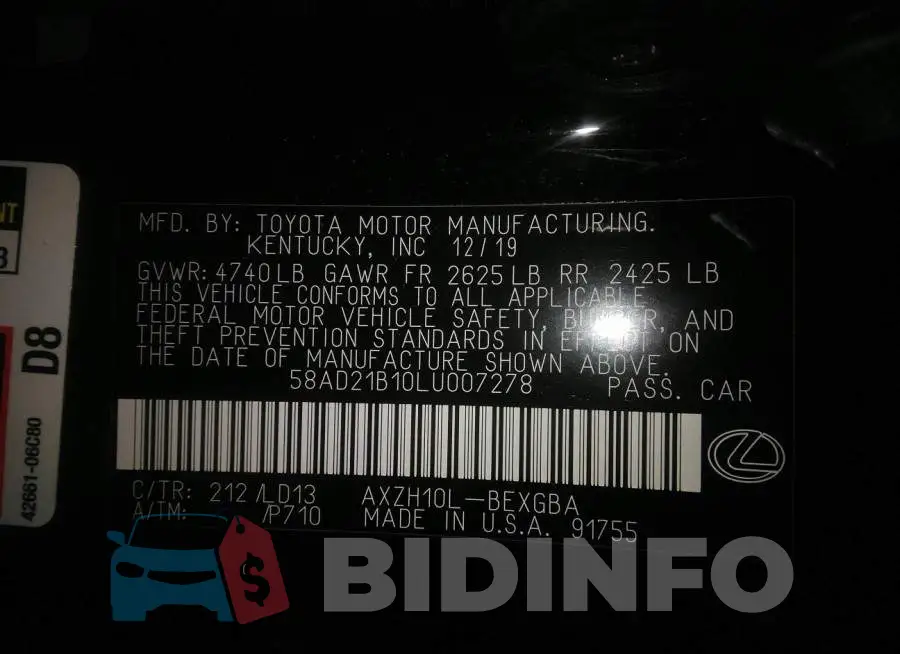 58AD21B10LU007278 Photo# 9