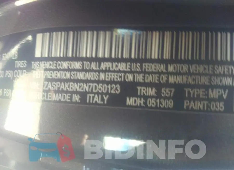 ZASPAKBN2N7D50123 Photo# 9