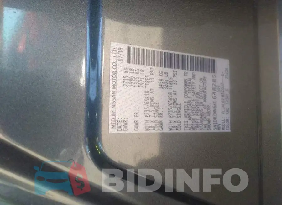 5N1DR2MN6KC648285 Photo# 9