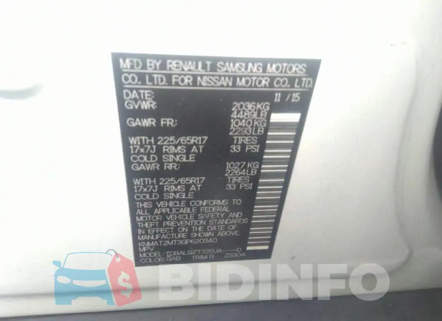 KNMAT2MT3GP620340 Photo# 9