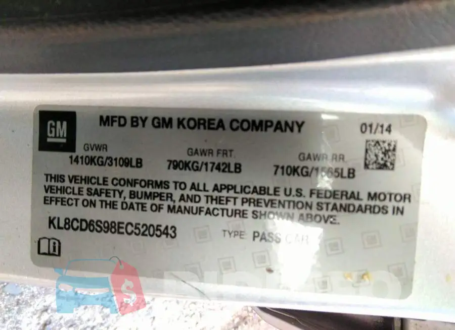 KL8CD6S98EC520543 Photo# 9