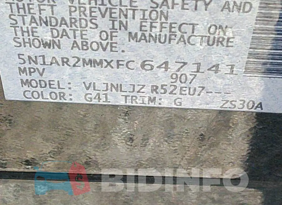 5N1AR2MMXFC647141 Photo# 9