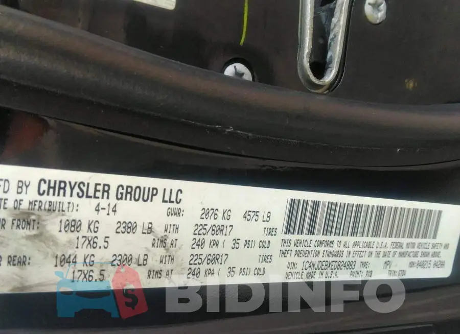 1C4NJDEBXED824883 Photo# 9