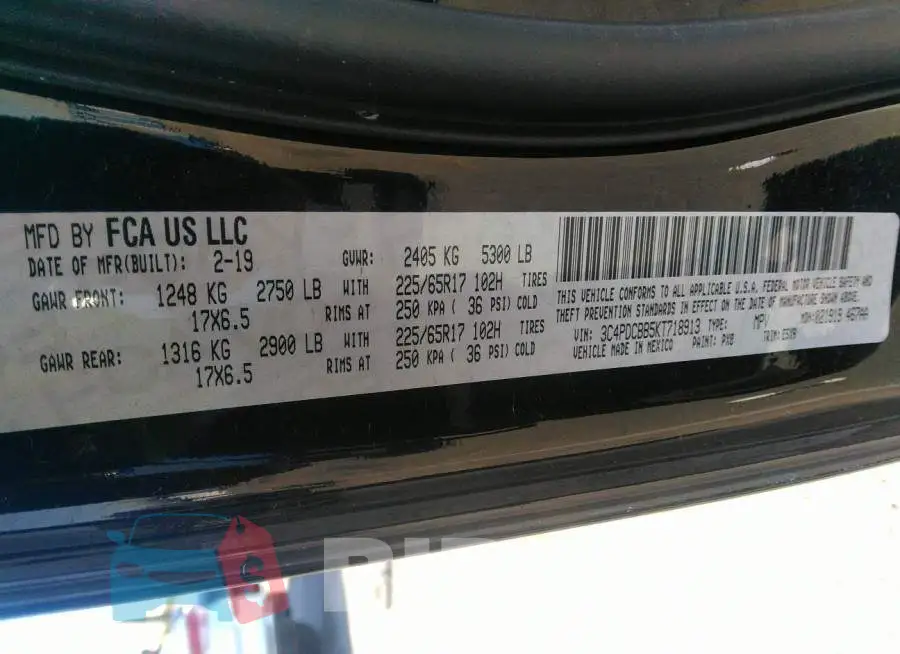 3C4PDCBB5KT718913 Photo# 9