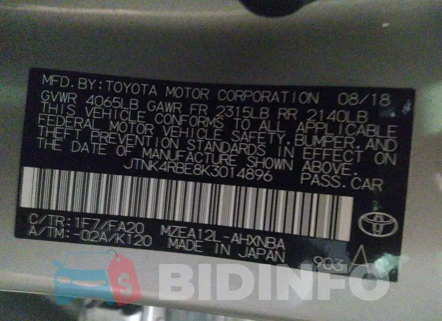 JTNK4RBE8K3014896 Photo# 9