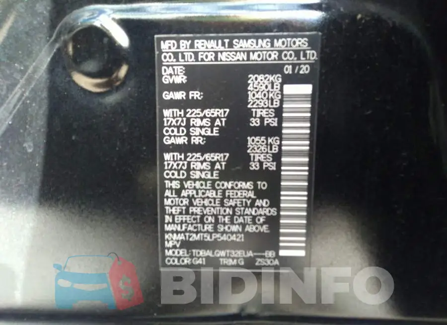 KNMAT2MT5LP540421 Photo# 9