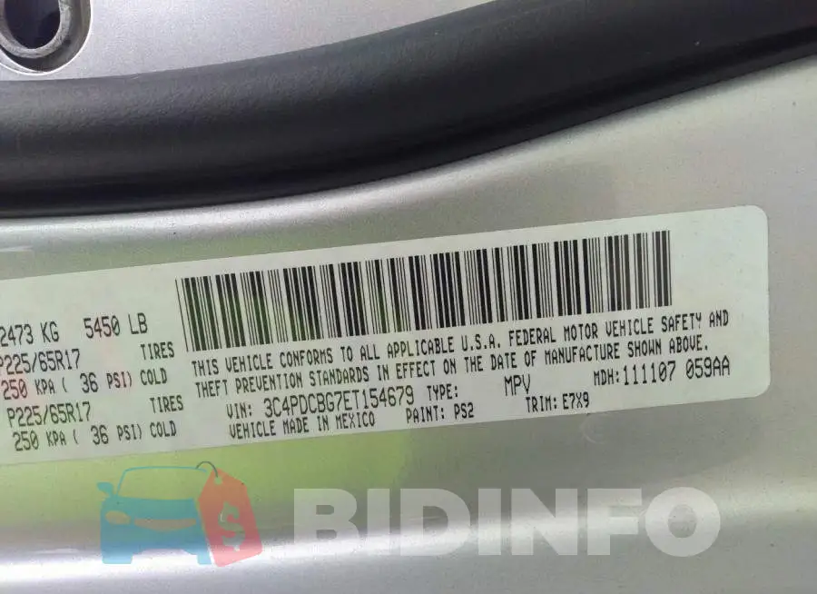 3C4PDCBG7ET154679 Photo# 9