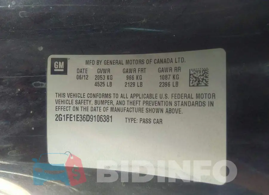 2G1FE1E36D9106381 Photo# 9