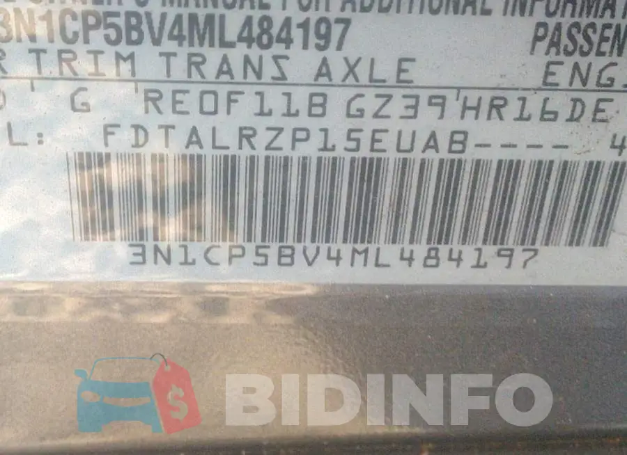 3N1CP5BV4ML484197 Photo# 9