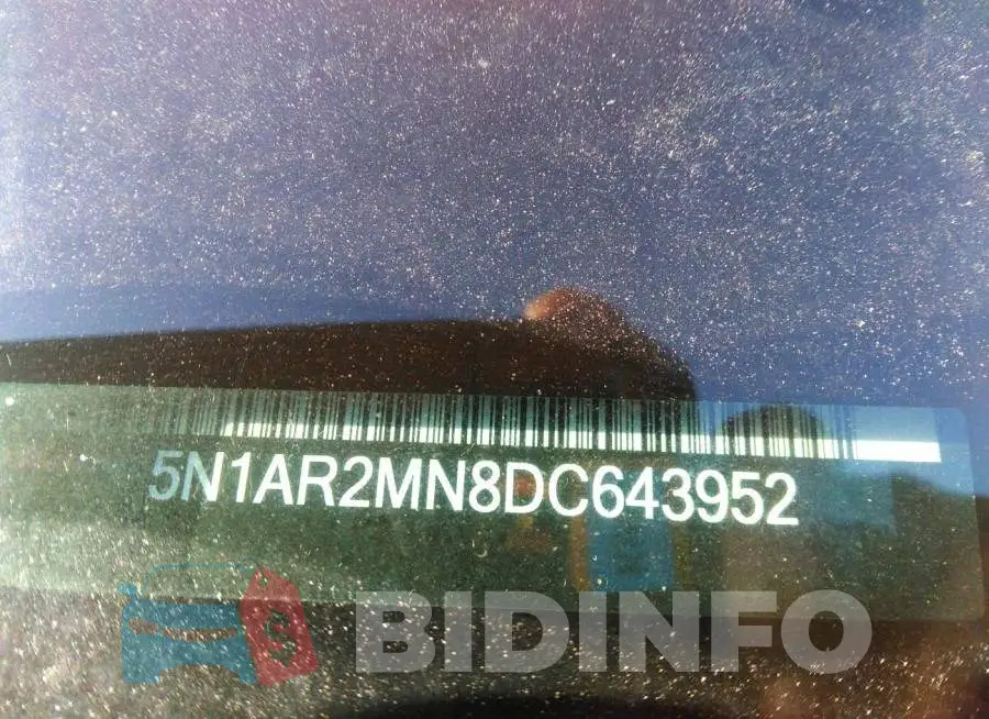 5N1AR2MN8DC643952 Photo# 9