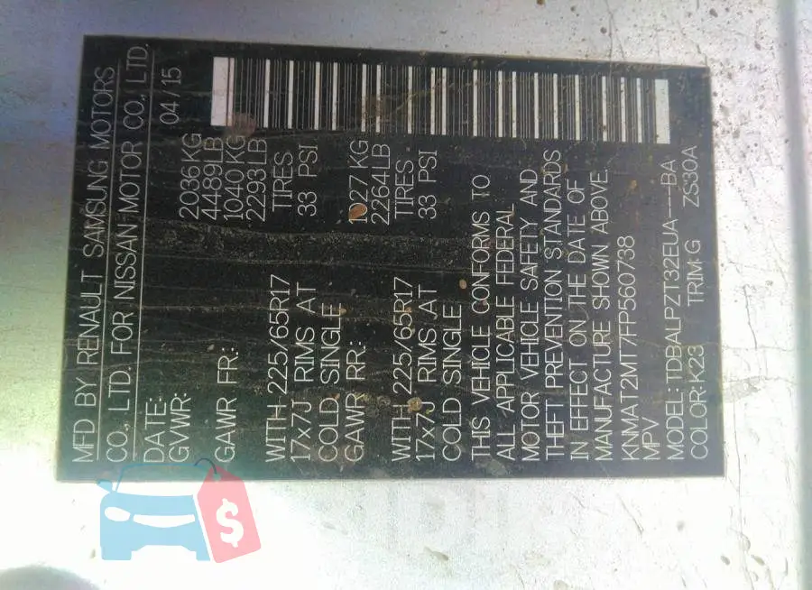 KNMAT2MT7FP560738 Photo# 9