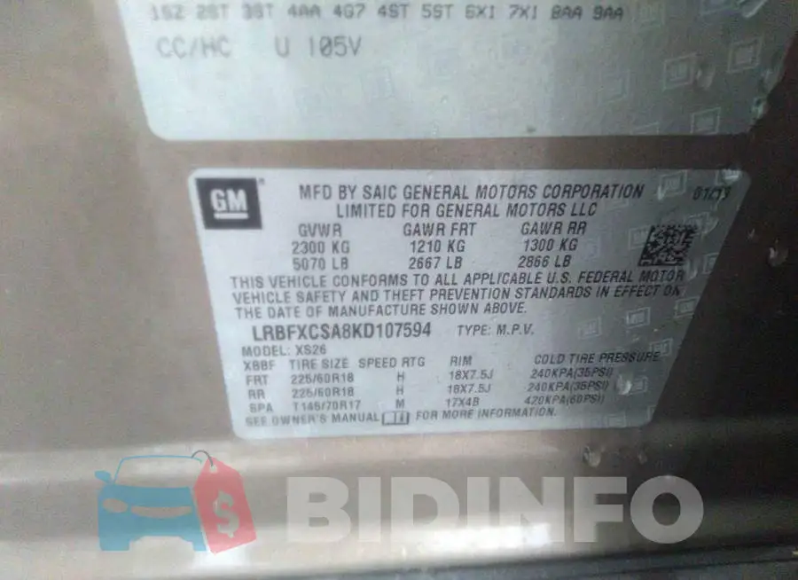 LRBFXCSA8KD107594 Photo# 9