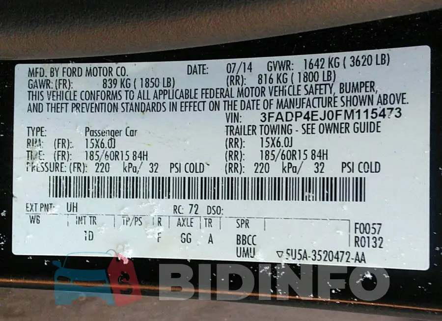 3FADP4EJ0FM115473 Photo# 9