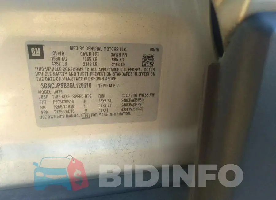3GNCJPSB3GL120610 Photo# 9