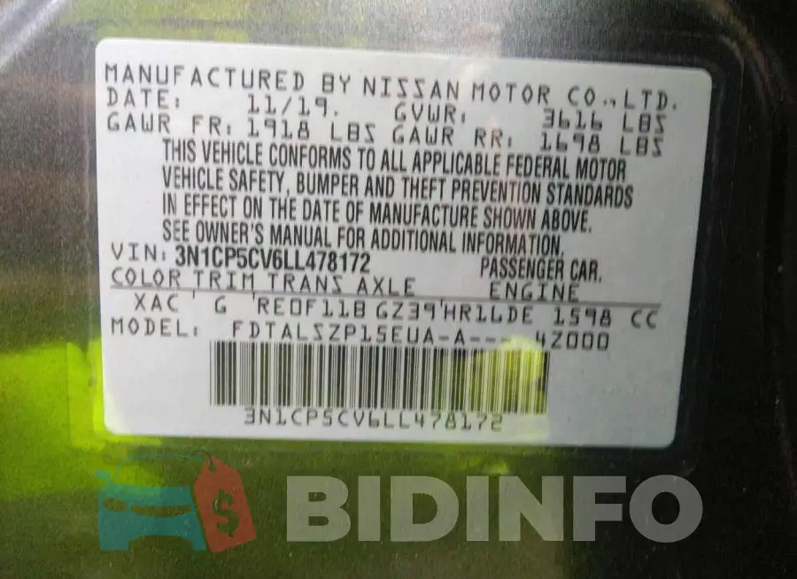 3N1CP5CV6LL478172 Photo# 9