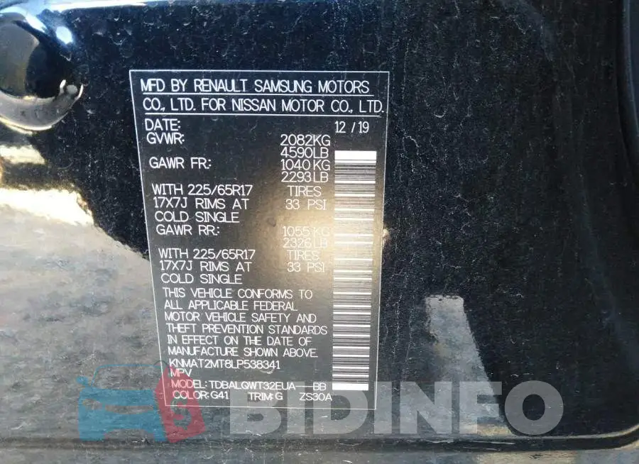 KNMAT2MT8LP538341 Photo# 9