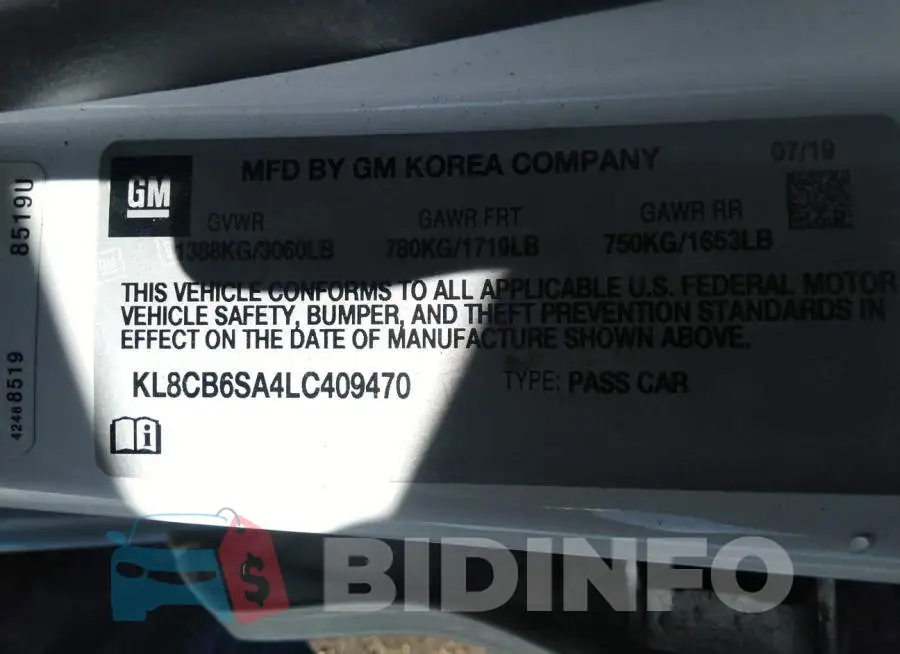 KL8CB6SA4LC409470 Photo# 9