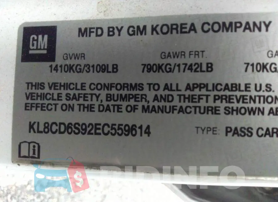 KL8CD6S92EC559614 Photo# 9