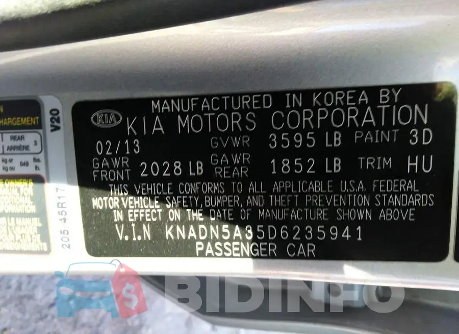 KNADN5A35D6235941 Photo# 9