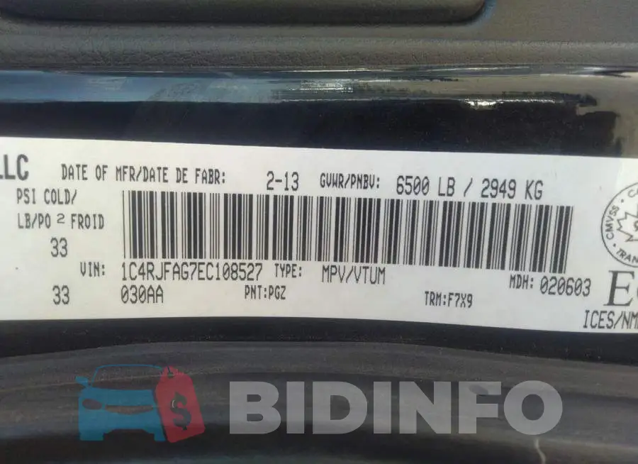 1C4RJFAG7EC108527 Photo# 9