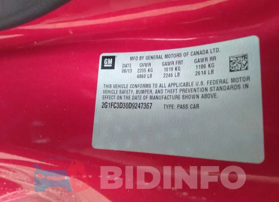 2G1FC3D30D9247367 Photo# 9