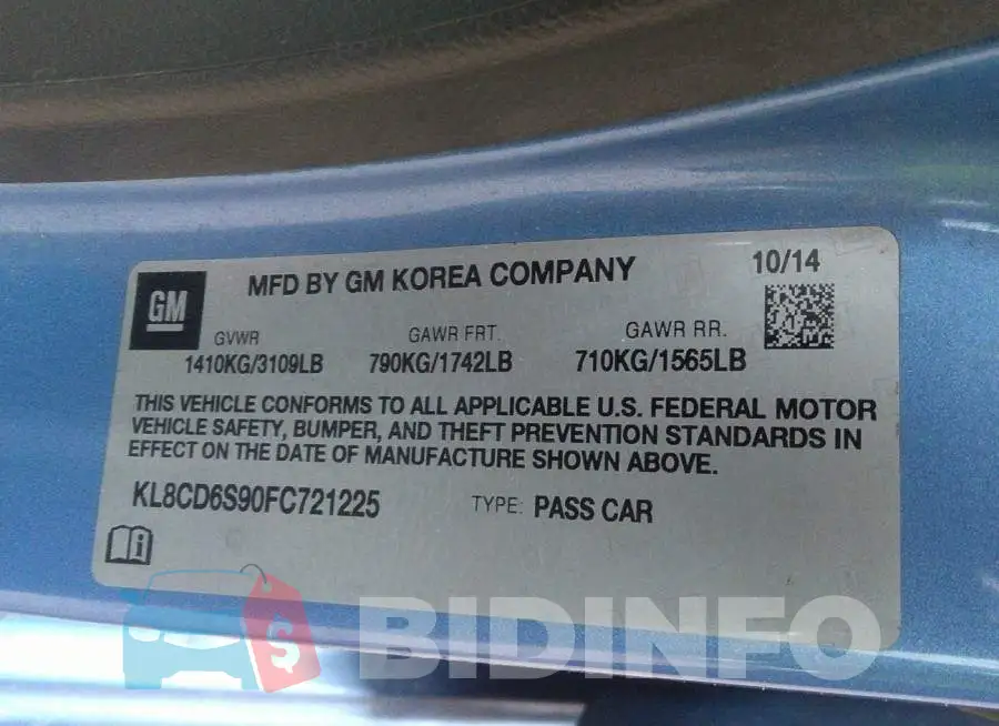 KL8CD6S90FC721225 Photo# 9