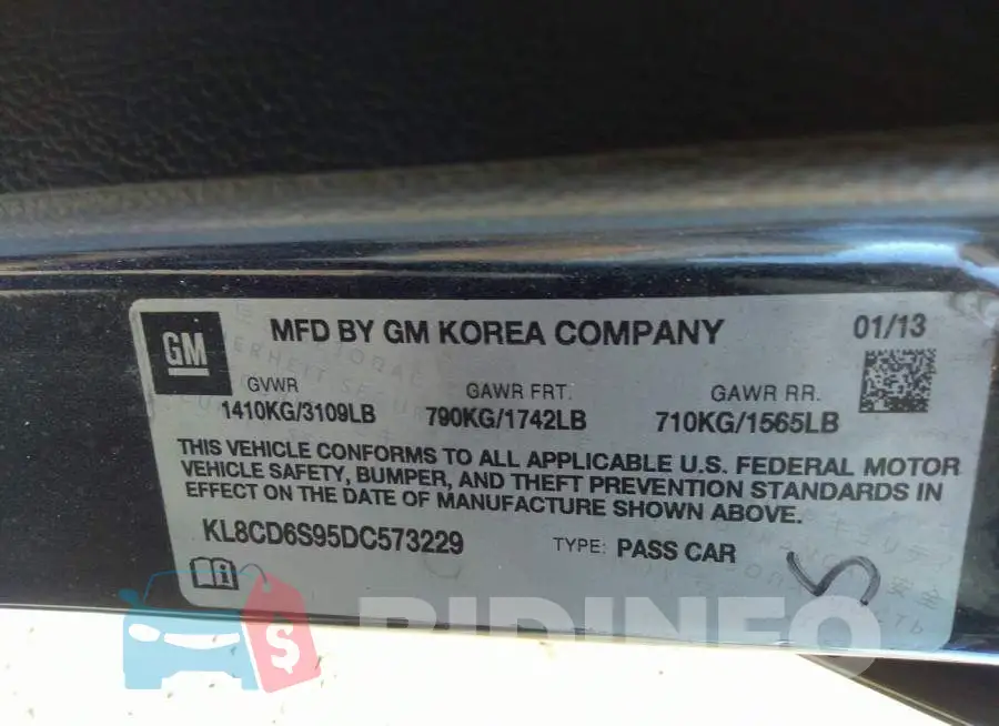 KL8CD6S95DC573229 Photo# 9