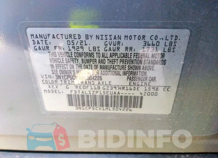 3N1CP5CV1ML504226 Photo# 9