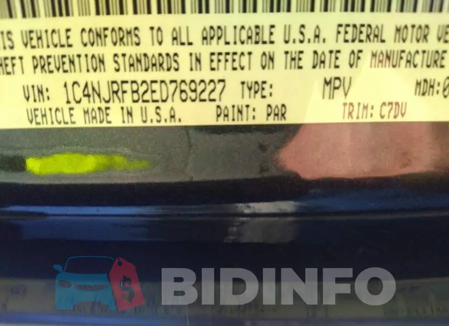 1C4NJRFB2ED769227 Photo# 9