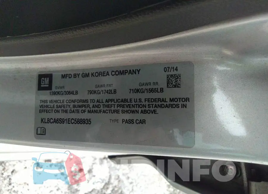 KL8CA6S91EC588935 Photo# 9