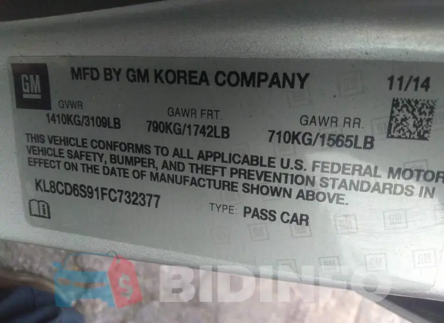 KL8CD6S91FC732377 Photo# 9