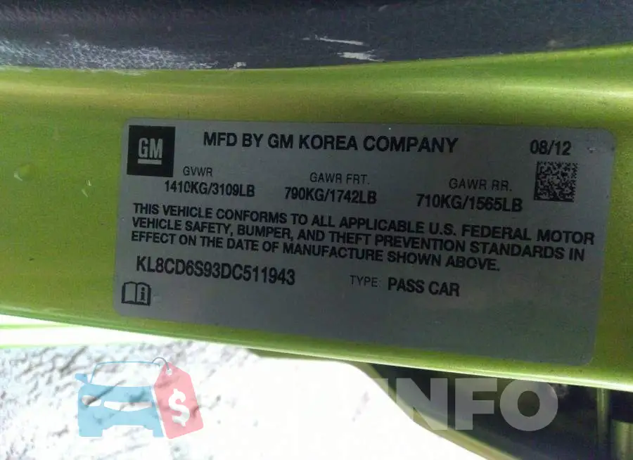 KL8CD6S93DC511943 Photo# 9