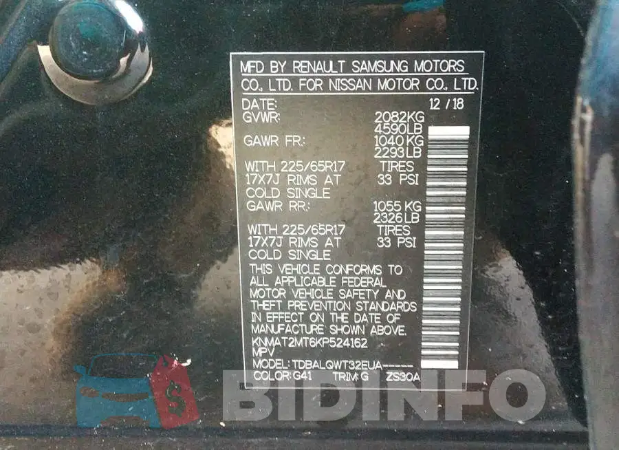 KNMAT2MT6KP524162 Photo# 9