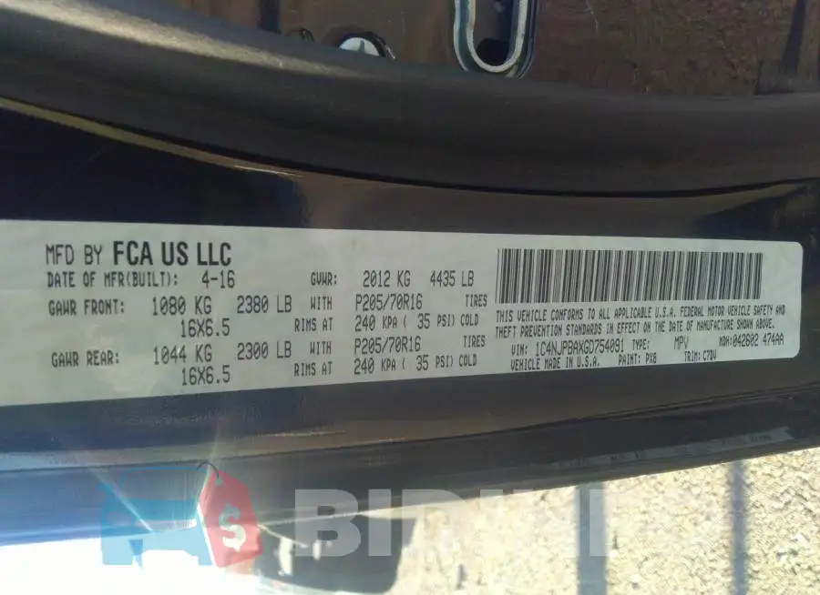 1C4NJPBAXGD754091 Photo# 9