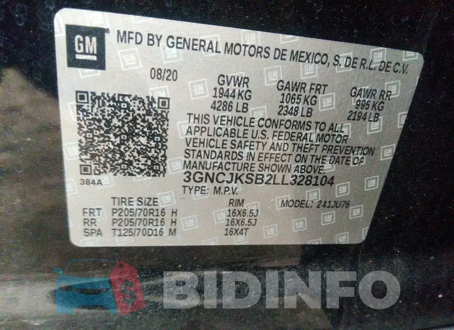 3GNCJKSB2LL328104 Photo# 9