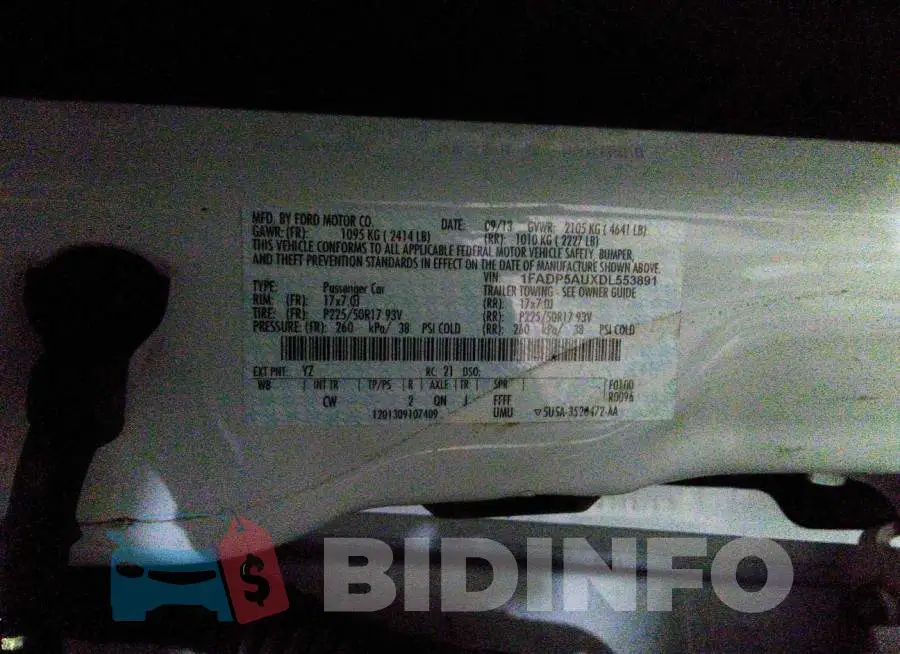 1FADP5AUXDL553891 Photo# 9