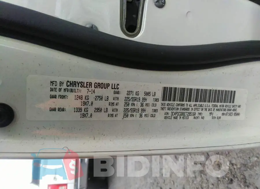 3C4PDCGB6ET295160 Photo# 9