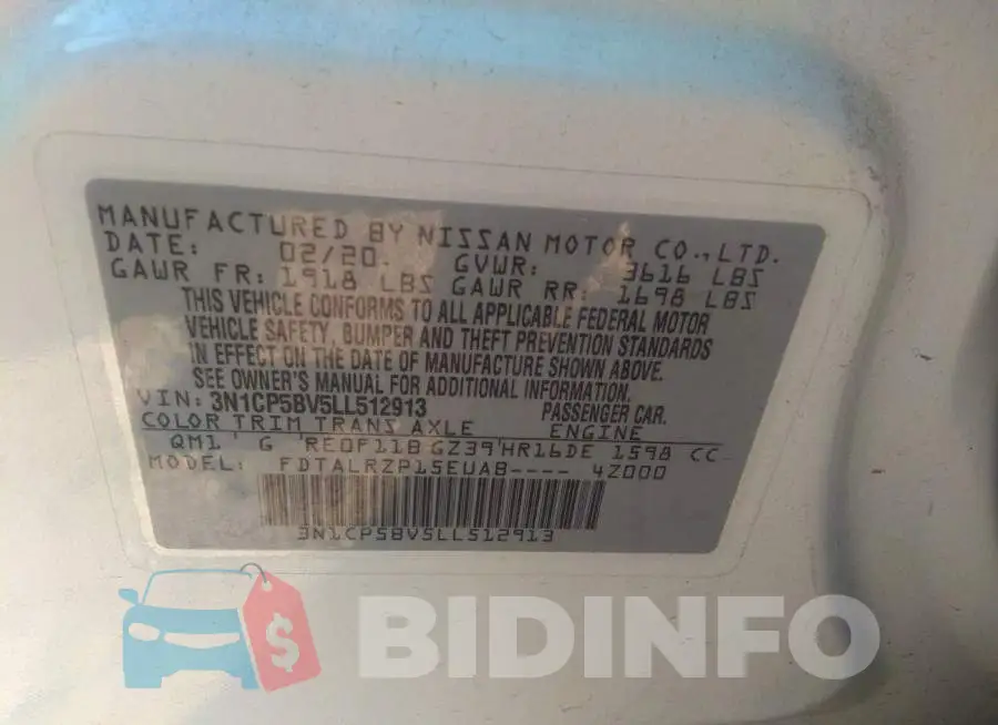 3N1CP5BV5LL512913 Photo# 9