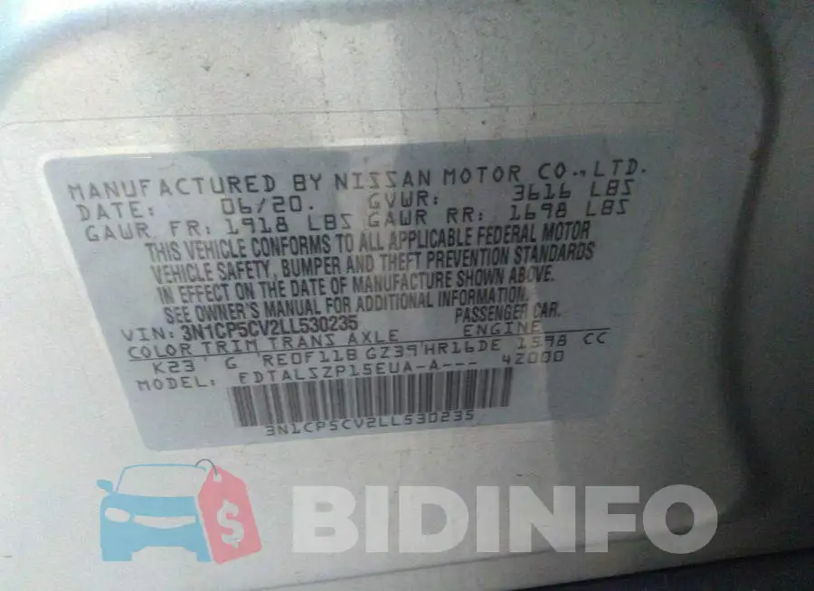 3N1CP5CV2LL530235 Photo# 9