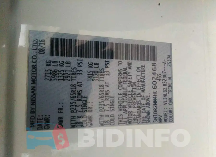 5N1DR2MM4HC602468 Photo# 9