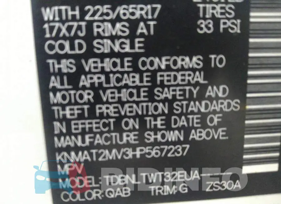 KNMAT2MV3HP567237 Photo# 9