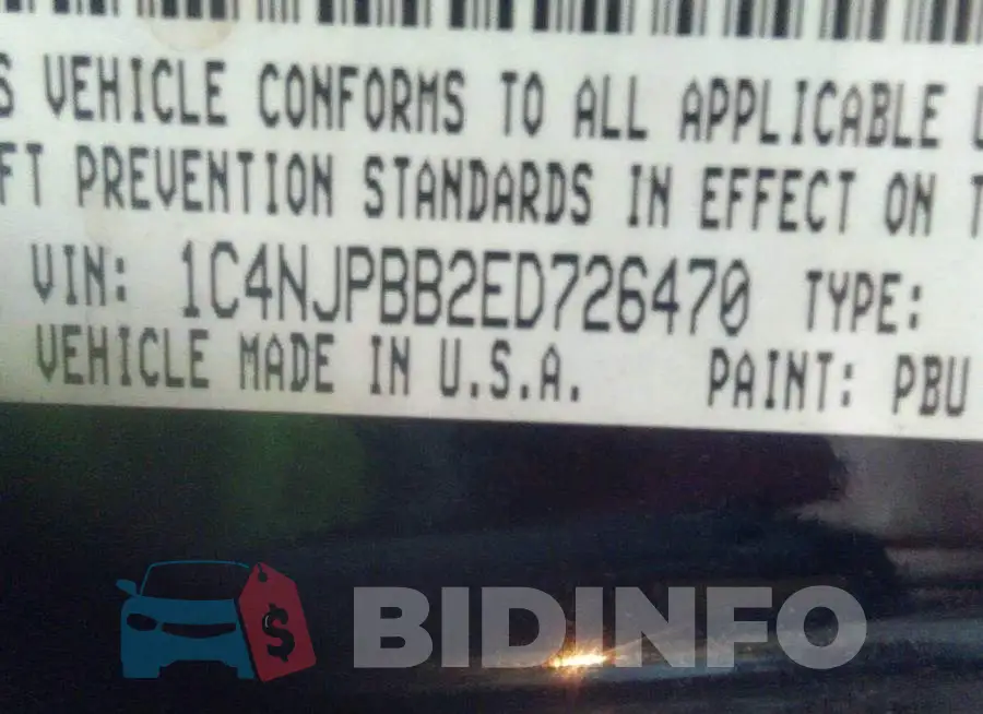 1C4NJPBB2ED726470 Photo# 9