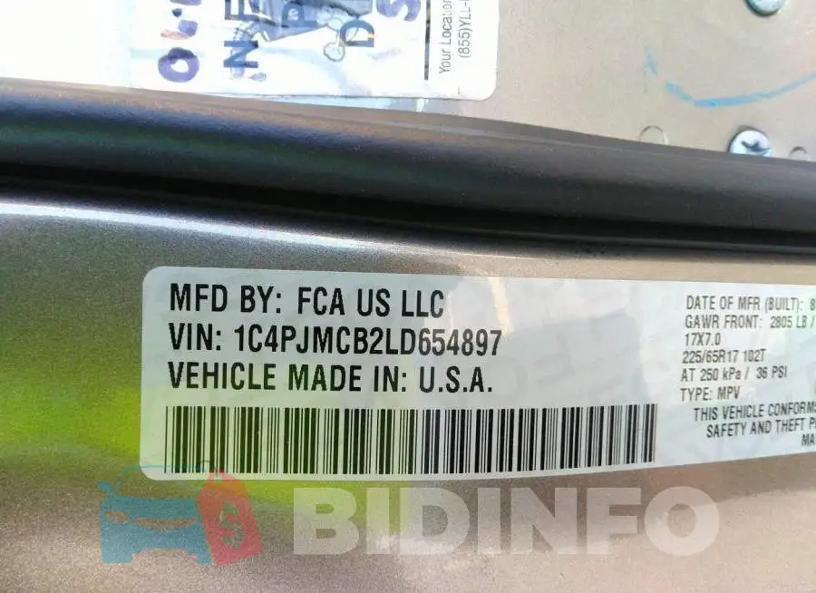 1C4PJMCB2LD654897 Photo# 9
