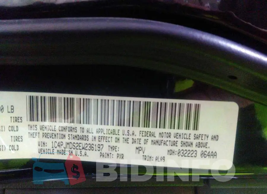 1C4PJMDS2EW236197 Photo# 9