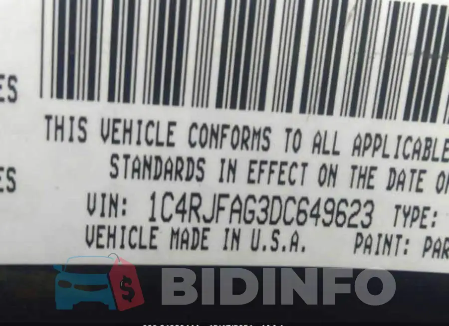 1C4RJFAG3DC649623 Photo# 9