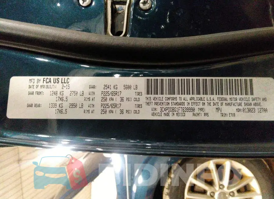 3C4PDDBG1FT639990 Photo# 9