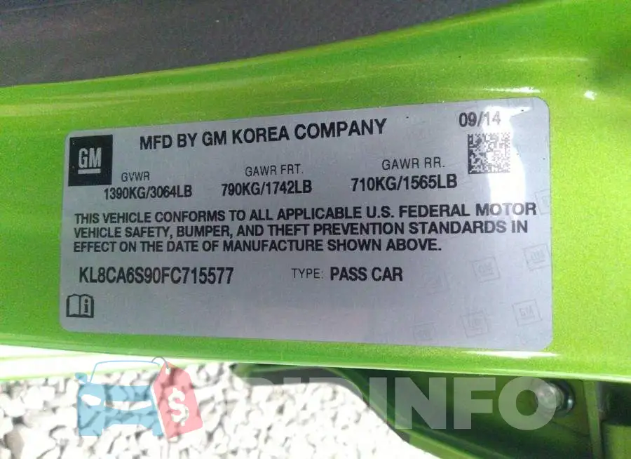 KL8CA6S90FC715577 Photo# 9
