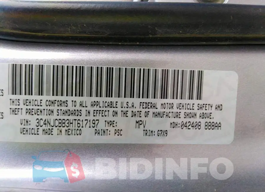 3C4NJCBB3HT617197 Photo# 9