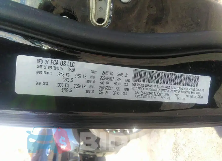 3C4PDCAB5LT232427 Photo# 9
